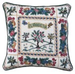 A needlework cushion.