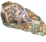 The cover ready to be inverted.