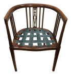 Webbing added to the chair