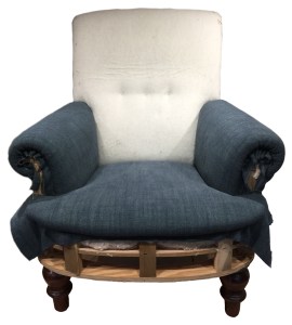 Arms and seat with new cover