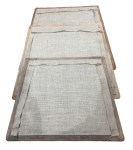 Hessian added over the webbing