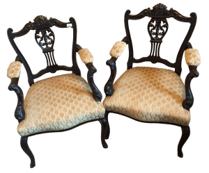 The original pair of dining chairs