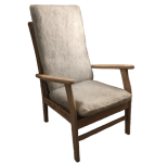 Chair with two pads in place