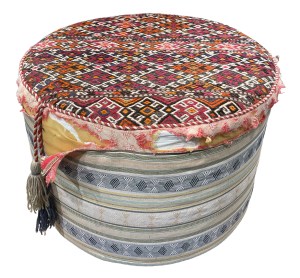 The pouffe with original cover