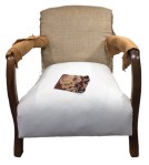 New hessian added over the coir on the back