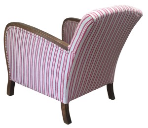 One finished chair from the back