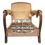 Chair with new spring ties