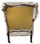 Back of chair showing foam padding