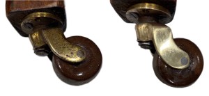 Castor before and after cleaning