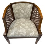 Chair finished with trim to back and seat