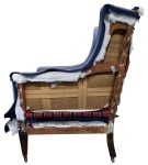 The side of the chair stripped