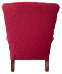 Chair with outer back fabric added