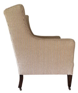 The finished chair from the side