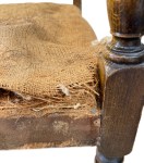 A hint of the height of the original rolled edge