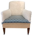 Seat covered in new fabric