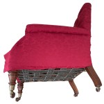 Chair with outer arm fabric added