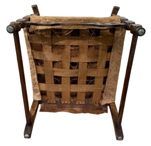 Sagging webbing of the chair