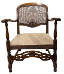 Hessian tied to the spring tops