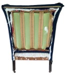 Green foam backing for the chair