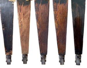 Legs - original, stripped, stained, French polished, dark French polished