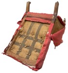 The chair with back fabric removed