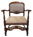 Hessian over the rolled edge of stitched coir