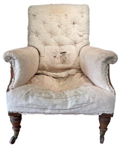 Chair with all fabric removed