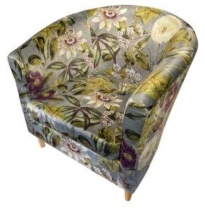 Cushion with Passion flower in place