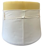 Chair with fabric starting to be removed