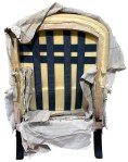 The chair back with cover removed