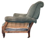 Outer arm fabric, wadding and support hessian removed