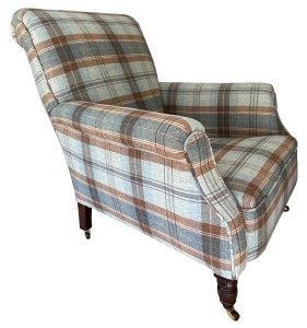 Finished chair from a front corner