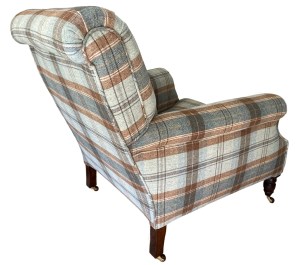 Finished chair from a back corner