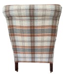 Back covered in new fabric