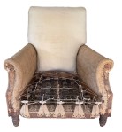 Stuffings reduced on arms to create wider seat