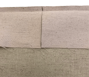 The gusset cut through