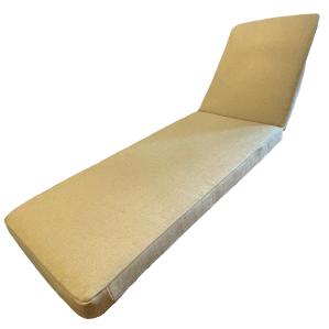 Sunbed cushion ready to be used