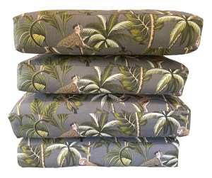 The finished cushions from the front