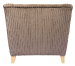 The back fabric in place