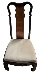 Chair with beige cover