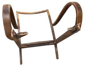 The frame with front legs removed