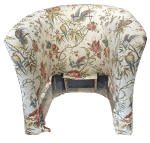 Arm fronts slip stitched in place