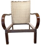 The back with hessian support cloth