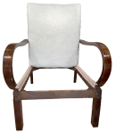 The felt stuffings of the back covered in woolguard