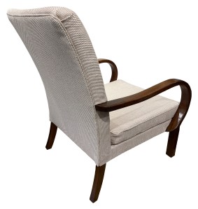 The completed chair from the back