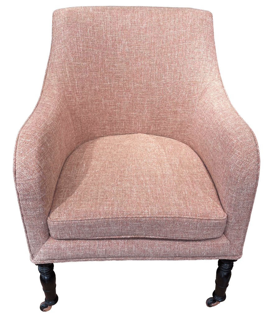 The finished seat from the front