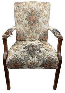 Chair with original fabric.