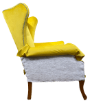 Outer arm barrier cloth in place