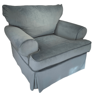 Completed chair from the front corner