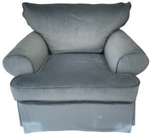 Completed chair from the front